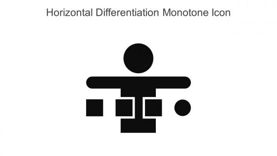 Horizontal Differentiation Monotone Icon In Powerpoint Pptx Png And Editable Eps Format