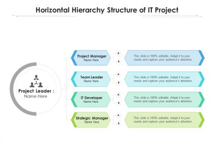Horizontal hierarchy structure of it project