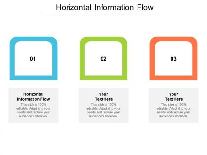 Horizontal information flow ppt powerpoint presentation show grid cpb