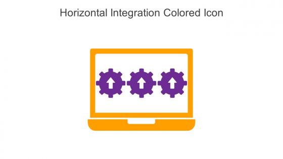 Horizontal Integration Colored Icon In Powerpoint Pptx Png And Editable Eps Format
