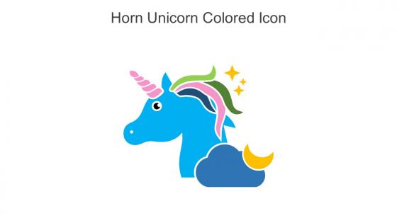 Horn Unicorn Colored Icon In Powerpoint Pptx Png And Editable Eps Format