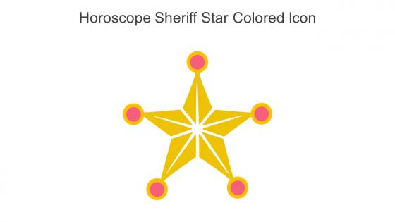 Horoscope Sheriff Star Colored Icon In Powerpoint Pptx Png And Editable Eps Format