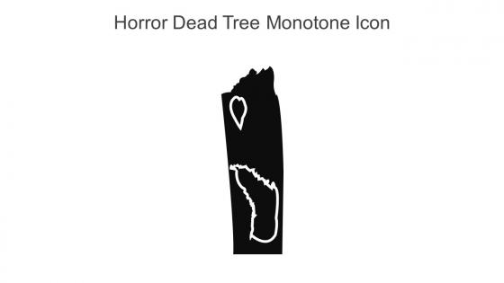 Horror Dead Tree Monotone Icon In Powerpoint Pptx Png And Editable Eps Format