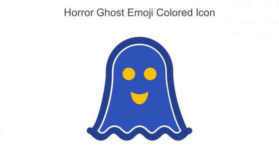 Horror Ghost Emoji Colored Icon In Powerpoint Pptx Png And Editable Eps Format