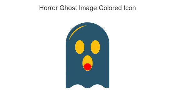 Horror Ghost Image Colored Icon In Powerpoint Pptx Png And Editable Eps Format
