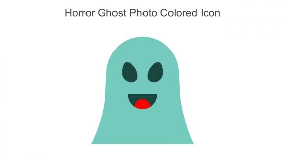 Horror Ghost Photo Colored Icon In Powerpoint Pptx Png And Editable Eps Format