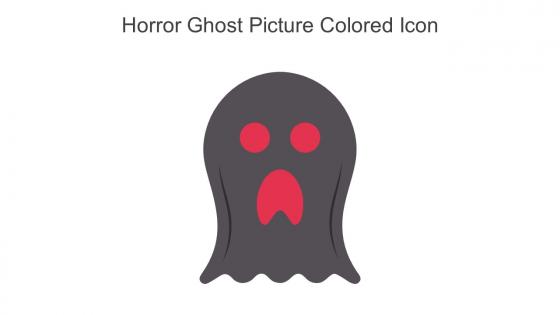 Horror Ghost Picture Colored Icon In Powerpoint Pptx Png And Editable Eps Format
