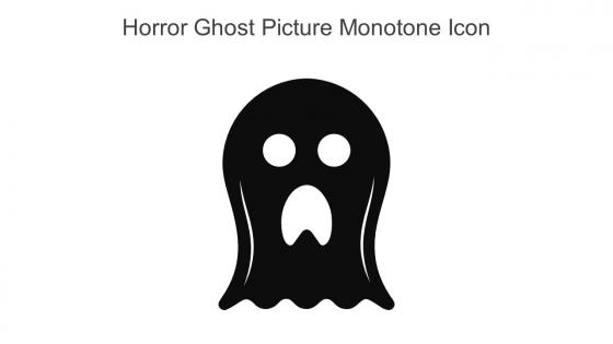 Horror Ghost Picture Monotone Icon In Powerpoint Pptx Png And Editable Eps Format