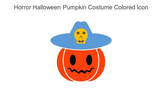 Horror Halloween Pumpkin Costume Colored Icon In Powerpoint Pptx Png And Editable Eps Format