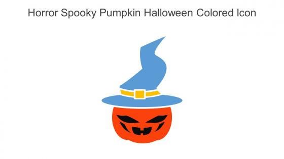 Horror Spooky Pumpkin Halloween Colored Icon In Powerpoint Pptx Png And Editable Eps Format