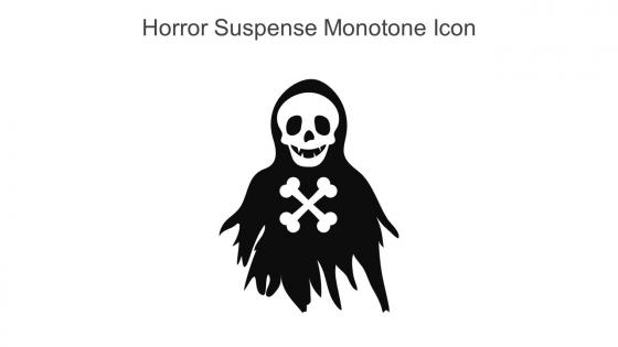 Horror Suspense Monotone Icon In Powerpoint Pptx Png And Editable Eps Format