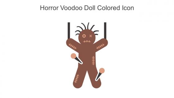 Horror Voodoo Doll Colored Icon In Powerpoint Pptx Png And Editable Eps Format