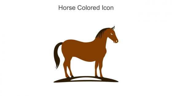 Horse Colored Icon In Powerpoint Pptx Png And Editable Eps Format