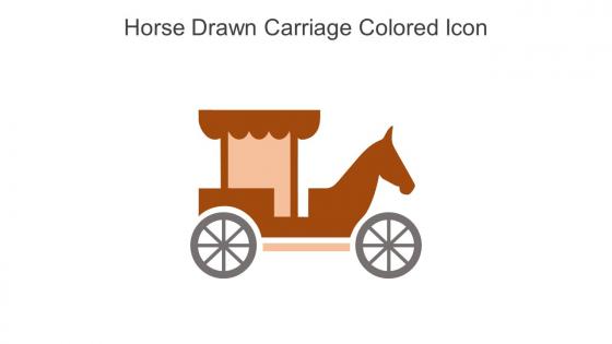 Horse Drawn Carriage Colored Icon In Powerpoint Pptx Png And Editable Eps Format