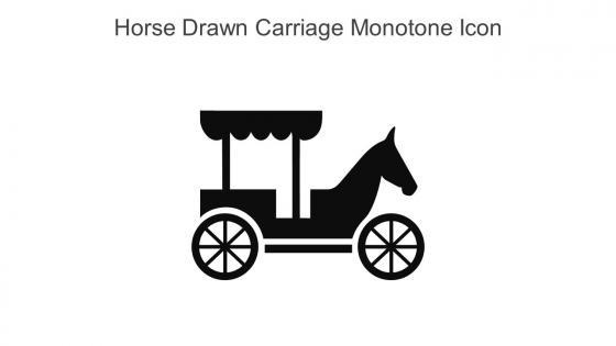 Horse Drawn Carriage Monotone Icon In Powerpoint Pptx Png And Editable Eps Format