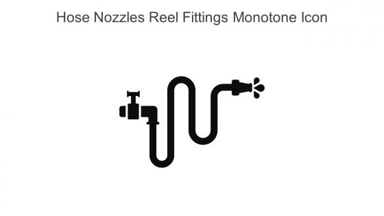 Hose Nozzles Reel Fittings Monotone Icon In Powerpoint Pptx Png And Editable Eps Format