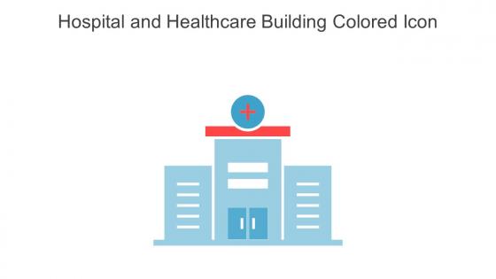 Hospital And Healthcare Building Colored Icon In Powerpoint Pptx Png And Editable Eps Format