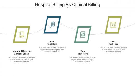 Hospital billing vs clinical billing ppt powerpoint presentation portfolio gridlines cpb