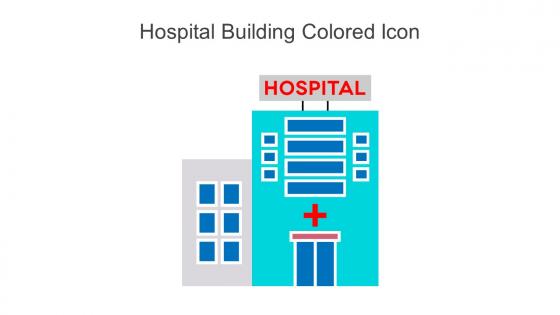 Hospital Building Colored Icon In Powerpoint Pptx Png And Editable Eps Format