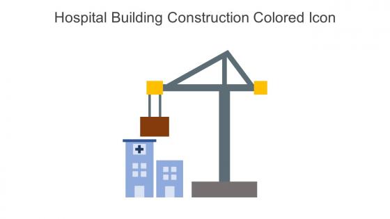 Hospital Building Construction Colored Icon In Powerpoint Pptx Png And Editable Eps Format