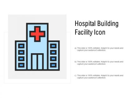 Hospital building facility icon