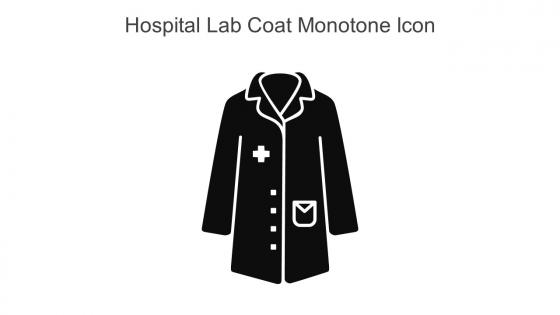 Hospital Lab Coat Monotone Icon In Powerpoint Pptx Png And Editable Eps Format