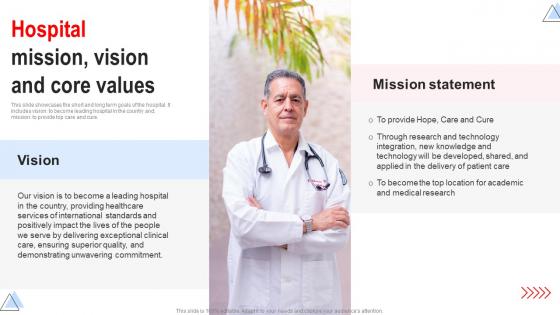 Hospital Mission Vision And Core Values Implementing Hospital Management Strategies To Enhance Strategy SS