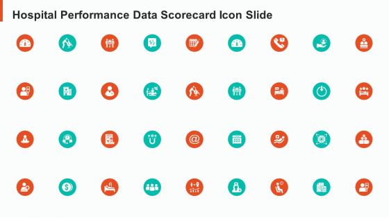 Hospital performance data scorecard icon slide
