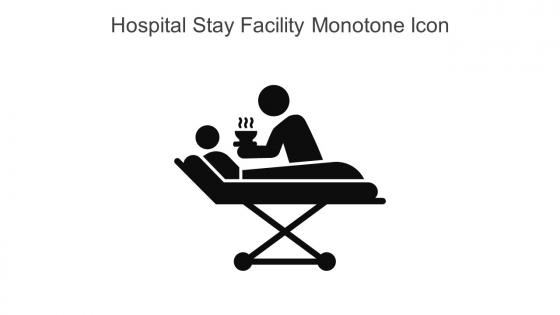 Hospital Stay Facility Monotone Icon In Powerpoint Pptx Png And Editable Eps Format