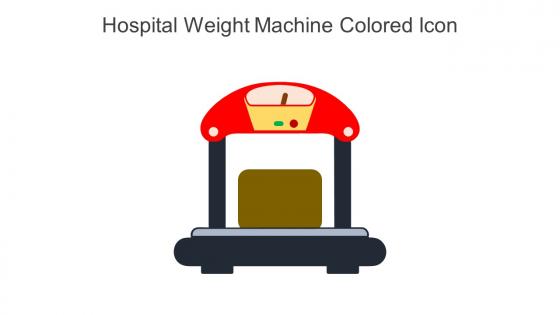 Hospital Weight Machine Colored Icon in powerpoint pptx png and editable eps format