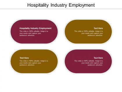 Hospitality industry employment ppt powerpoint presentation outline example cpb