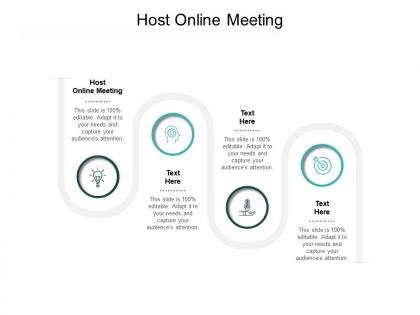 Host online meeting ppt powerpoint presentation professional themes cpb