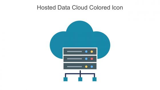 Hosted Data Cloud Colored Icon In Powerpoint Pptx Png And Editable Eps Format