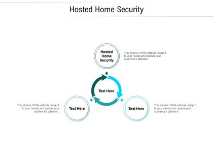 Hosted home security ppt powerpoint presentation slides brochure cpb