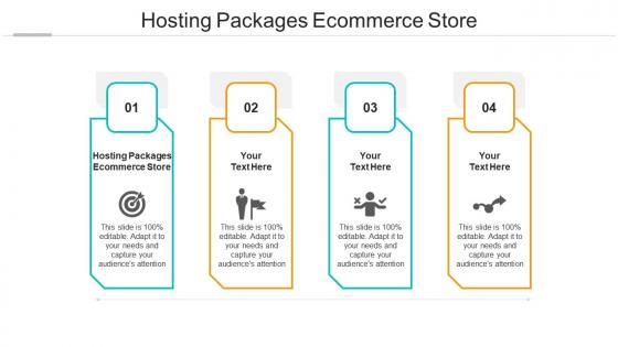 Hosting packages ecommerce store ppt powerpoint presentation infographic template cpb