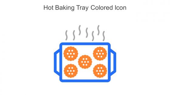 Hot Baking Tray Colored Icon In Powerpoint Pptx Png And Editable Eps Format