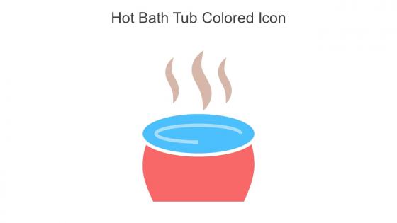 Hot Bath Tub Colored Icon In Powerpoint Pptx Png And Editable Eps Format
