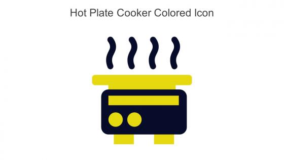 Hot Plate Cooker Colored Icon In Powerpoint Pptx Png And Editable Eps Format