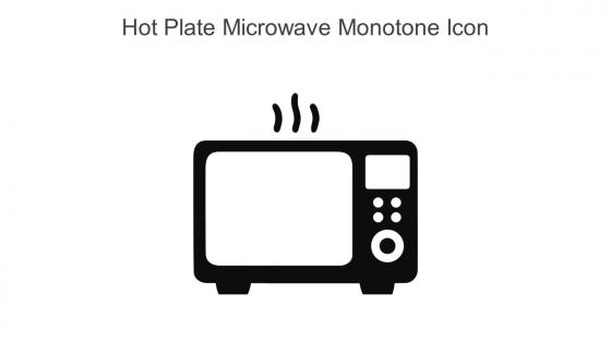 Hot Plate Microwave Monotone Icon In Powerpoint Pptx Png And Editable Eps Format