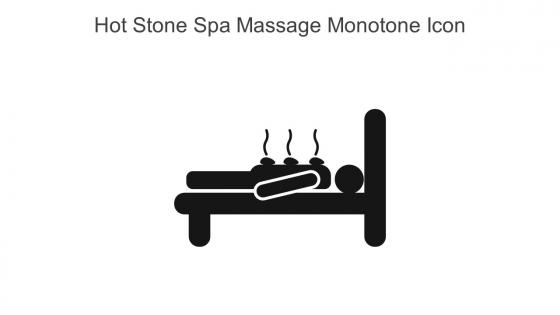 Hot Stone Spa Massage Monotone Icon In Powerpoint Pptx Png And Editable Eps Format