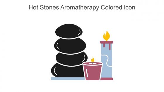 Hot Stones Aromatherapy Colored Icon In Powerpoint Pptx Png And Editable Eps Format