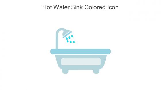 Hot Water Sink Colored Icon In Powerpoint Pptx Png And Editable Eps Format