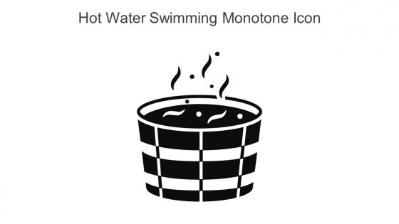 Hot Water Swimming Monotone Icon In Powerpoint Pptx Png And Editable Eps Format