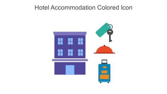 Hotel Accommodation Colored Icon In Powerpoint Pptx Png And Editable Eps Format