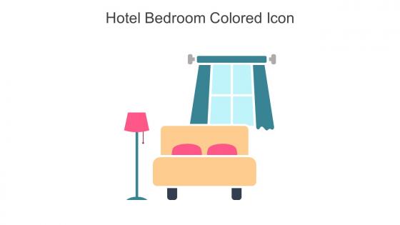 Hotel Bedroom Colored Icon In Powerpoint Pptx Png And Editable Eps Format