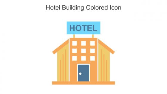 Hotel Building Colored Icon In Powerpoint Pptx Png And Editable Eps Format