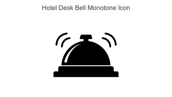 Hotel Desk Bell Monotone Icon In Powerpoint Pptx Png And Editable Eps Format