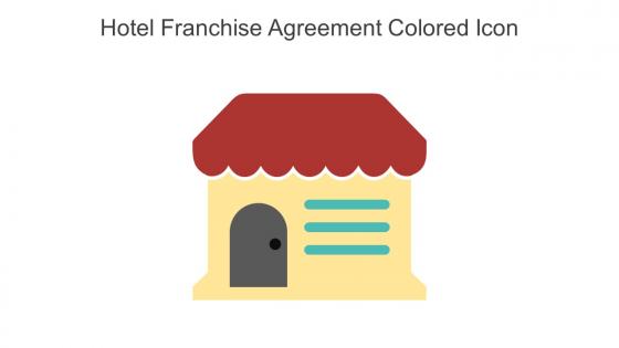 Hotel Franchise Agreement Colored Icon In Powerpoint Pptx Png And Editable Eps Format