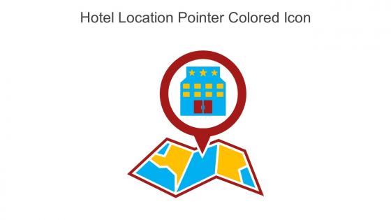 Hotel Location Pointer Colored Icon In Powerpoint Pptx Png And Editable Eps Format