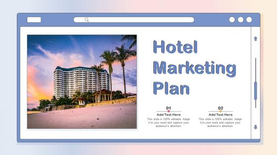 Hotel Marketing Plan Ppt Slides Example Introduction